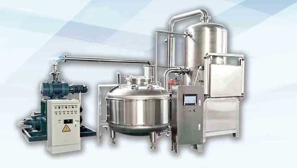 Vacuum frying machine