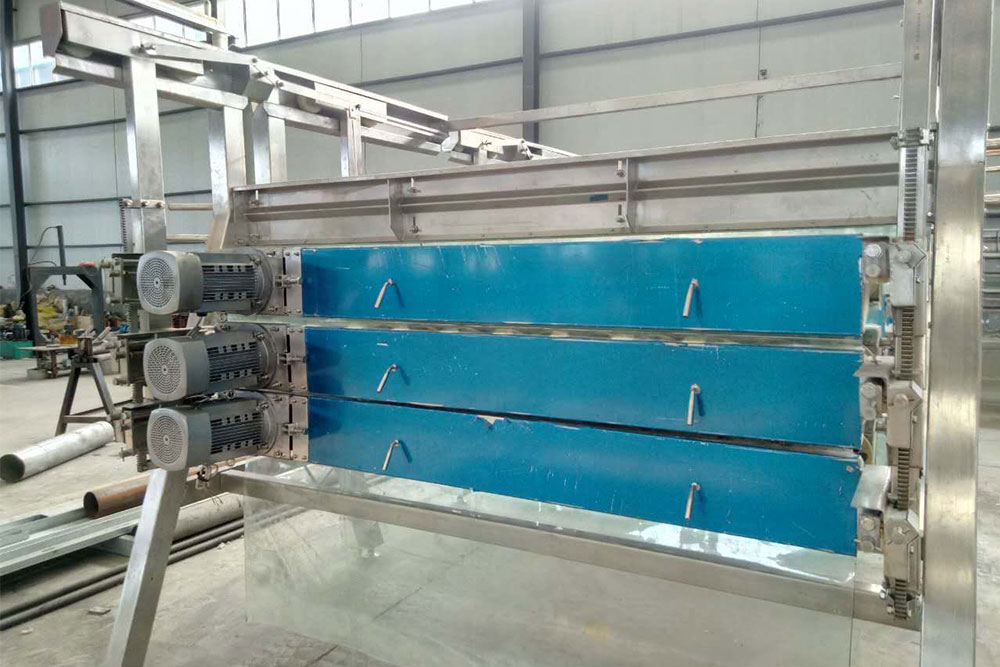 Low noise plucked chicken machine line overhead conveyor
